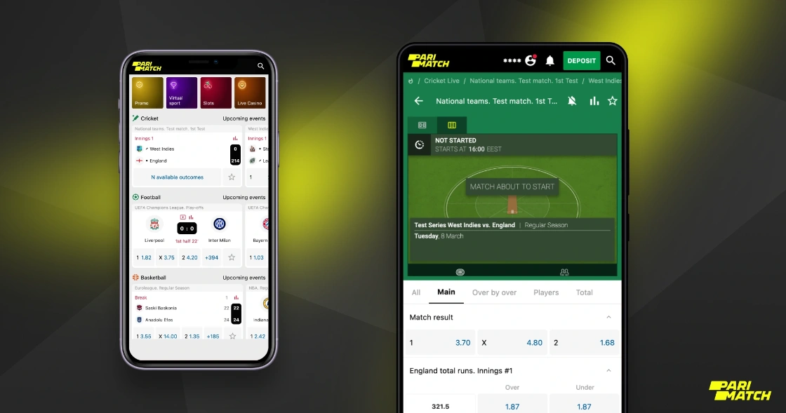Review of the Parimatch app for Android and iOS