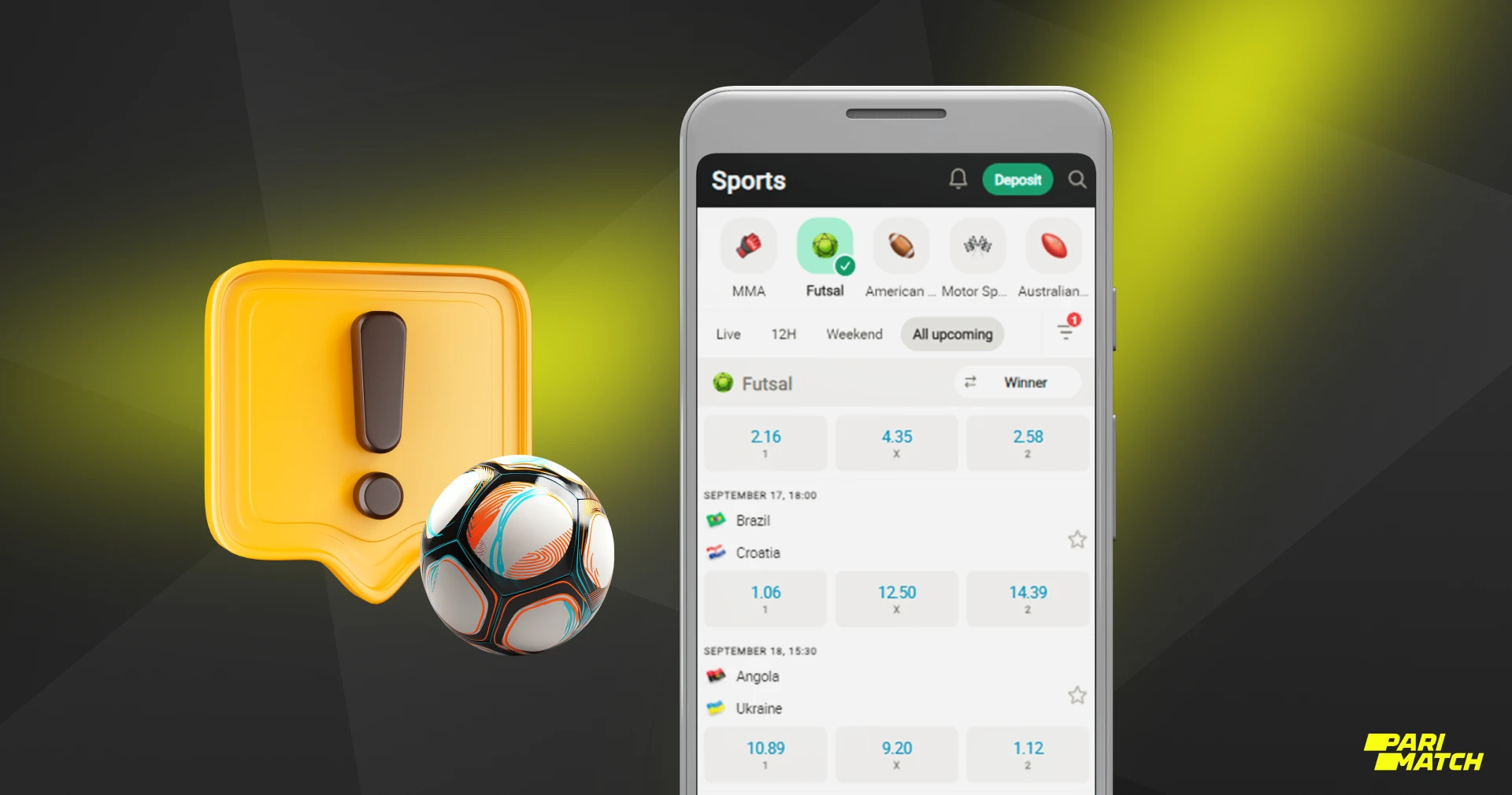 Experienced bettors often follow some tips that Bangladeshi users should familiarize themselves with before betting on futsal at Parimatch